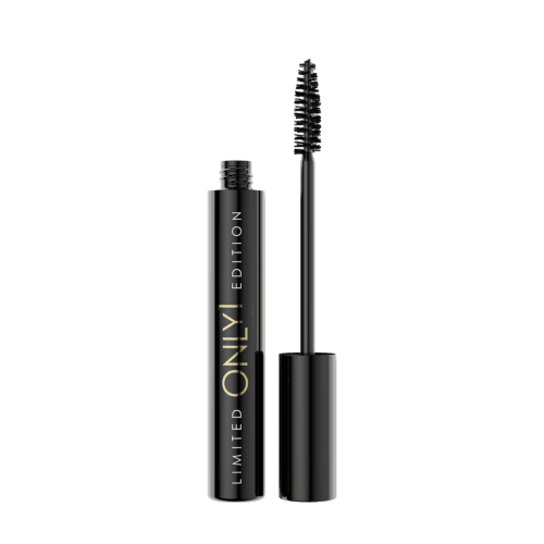A black mascara tube with a wand applicator, labeled "Limited Edition"