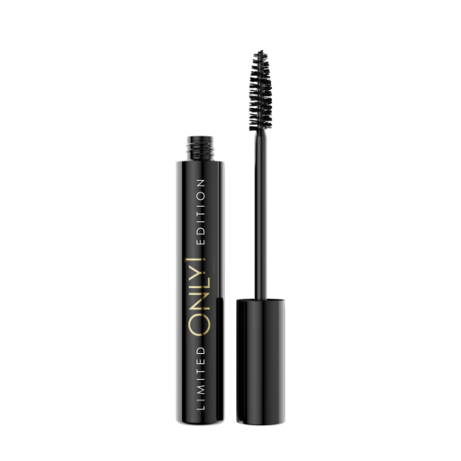A black mascara tube with a wand applicator, labeled "Limited Edition"